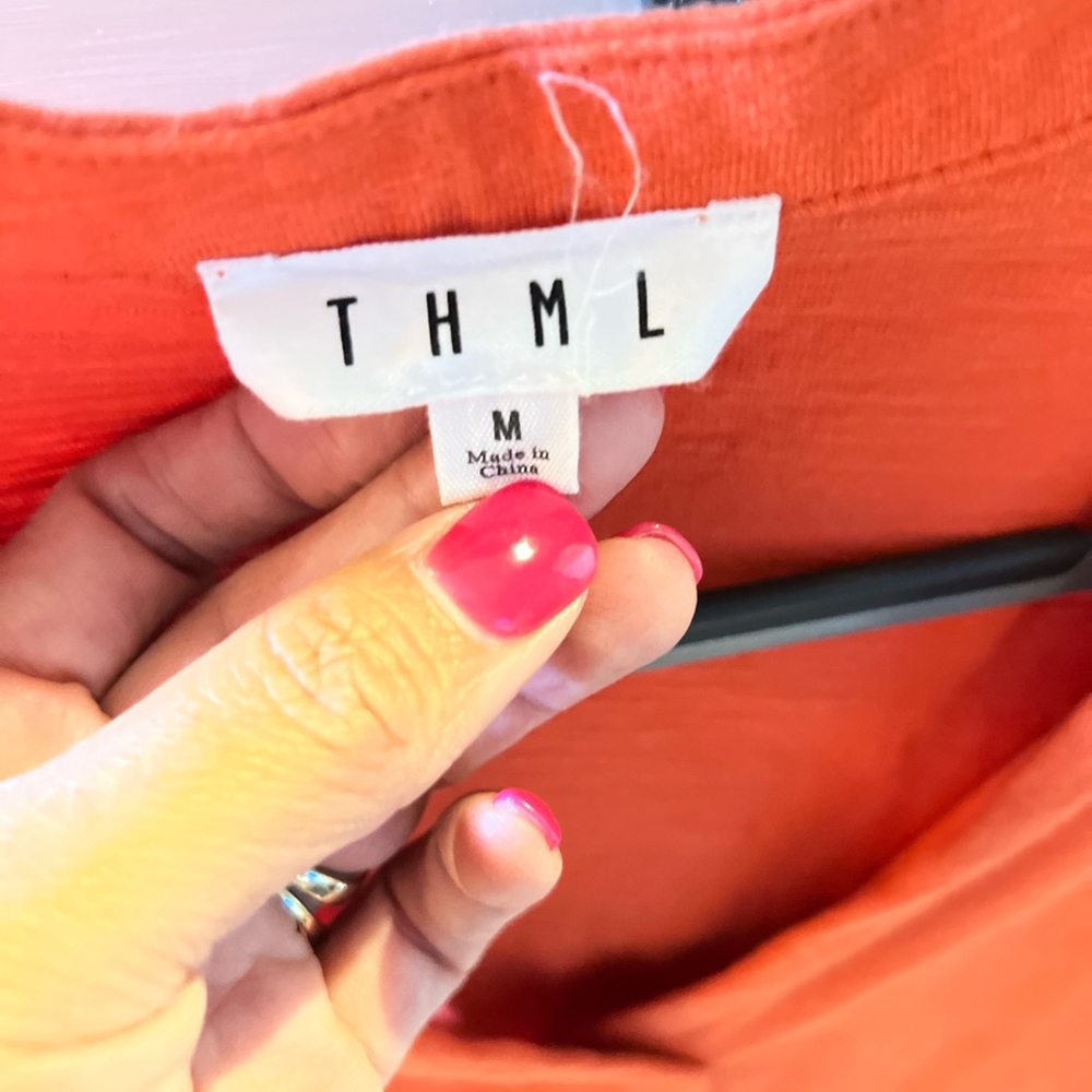 THML medium tangerine dress